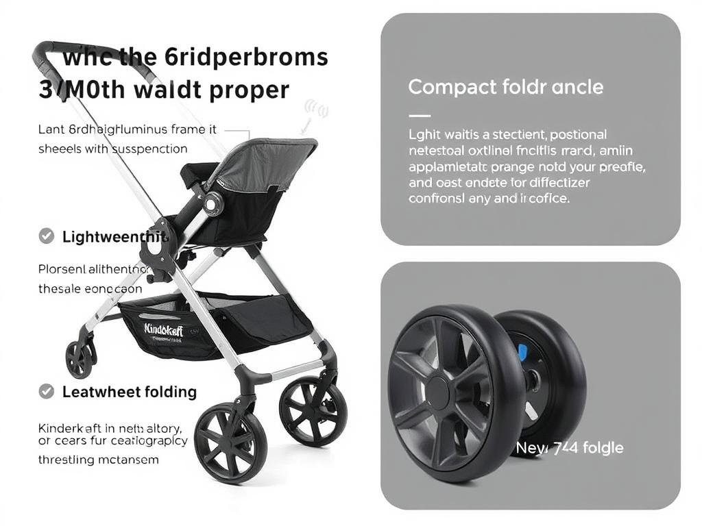 Kinderkraft Nea 2-in-1 Kinderwagen mit leichtem Aluminiumrahmen