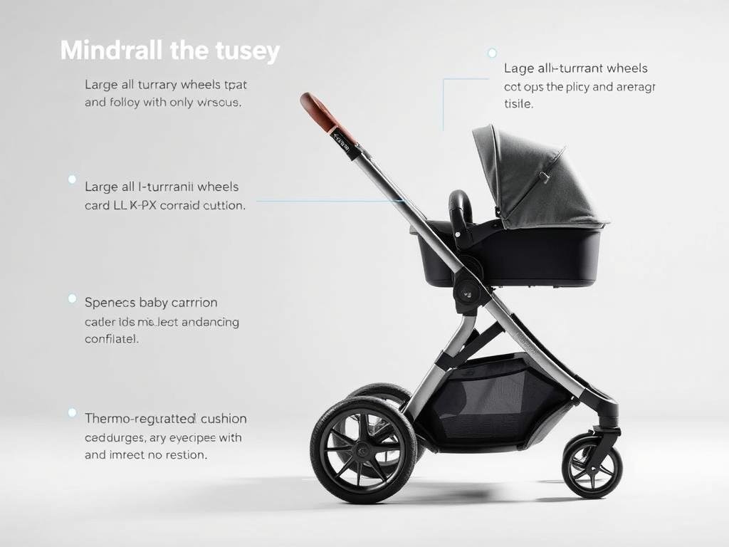 Maxi-Cosi Lila XP Kinderwagen mit großen All-Terrain-Rädern