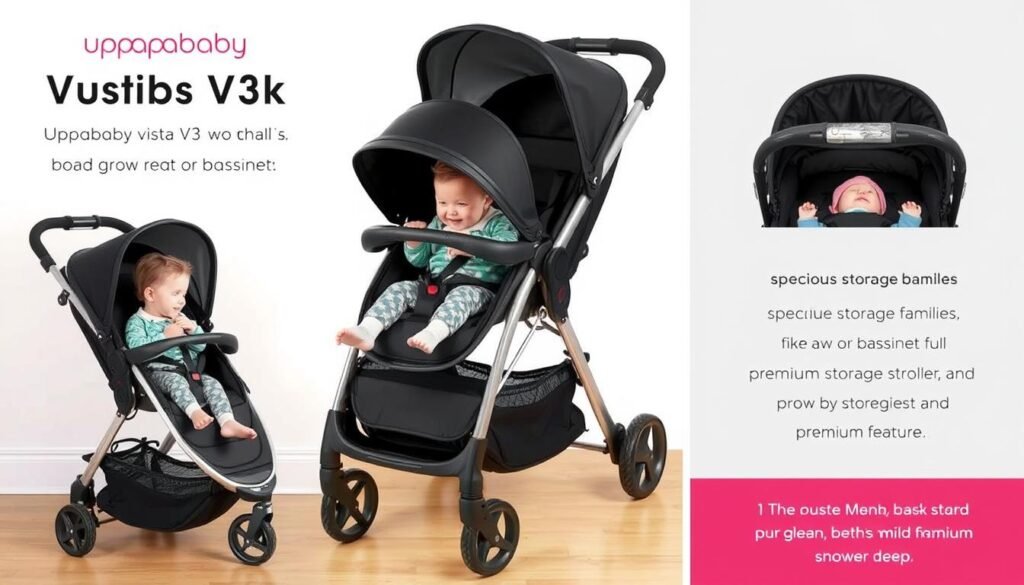 UPPAbaby Vista V3 in der Konfiguration für zwei Kinder